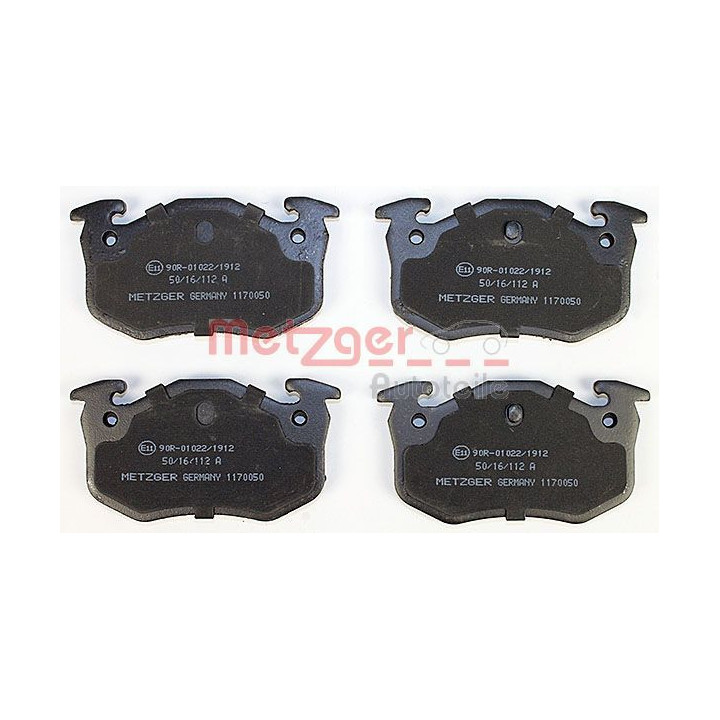 Stabdžių trinkelių rinkinys, diskinis stabdys METZGER 1170050