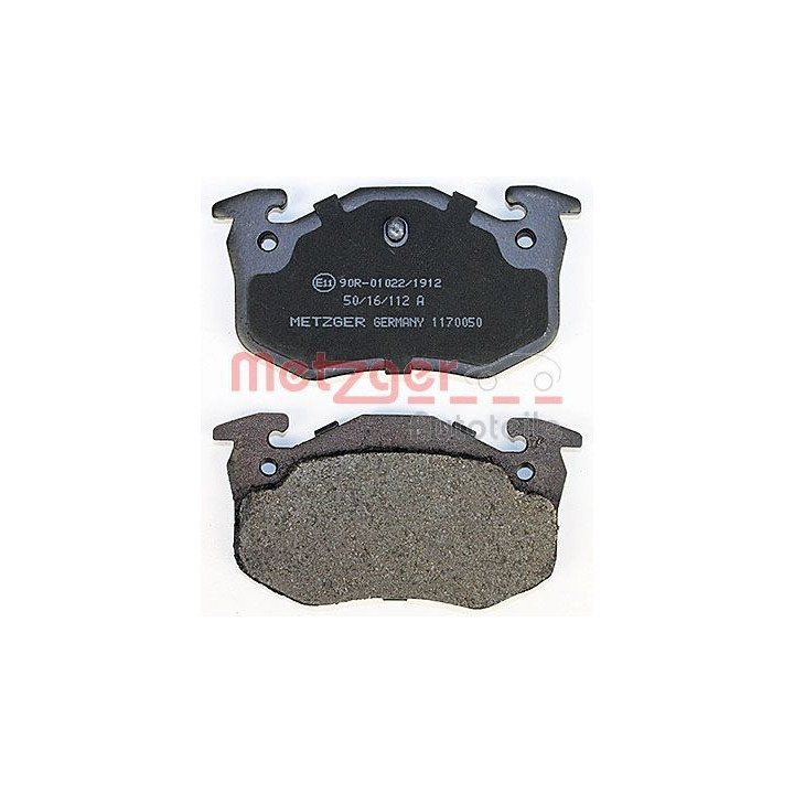 Stabdžių trinkelių rinkinys, diskinis stabdys METZGER 1170050