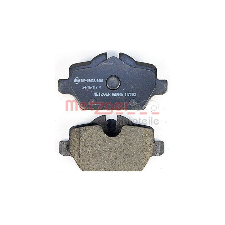 Stabdžių trinkelių rinkinys, diskinis stabdys METZGER 1170052