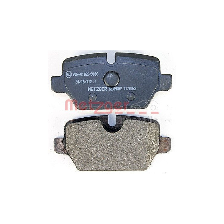 Stabdžių trinkelių rinkinys, diskinis stabdys METZGER 1170052