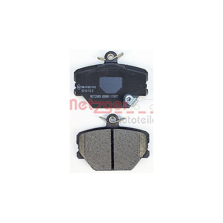 Stabdžių trinkelių rinkinys, diskinis stabdys METZGER 1170077