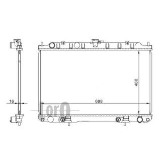 Radiatorius, variklio aušinimas ABAKUS 035-017-0001