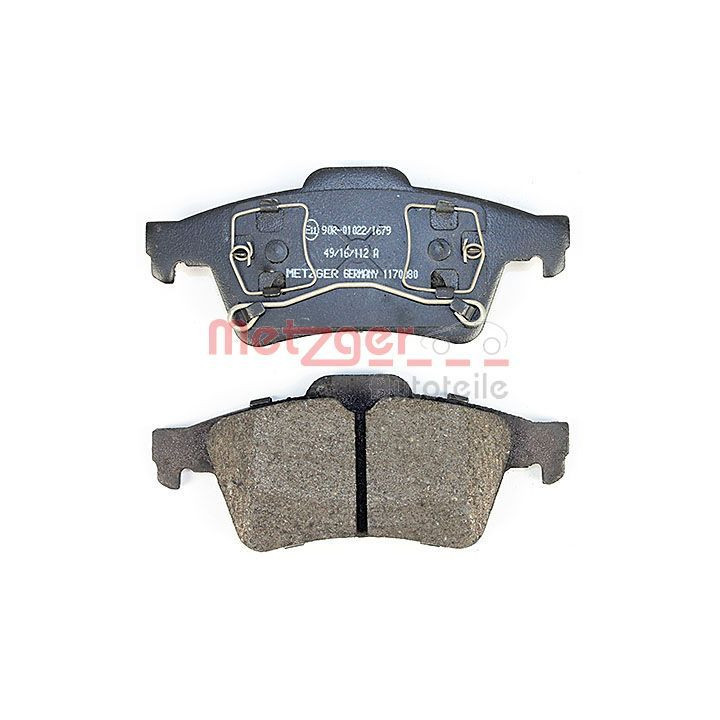 Stabdžių trinkelių rinkinys, diskinis stabdys METZGER 1170080