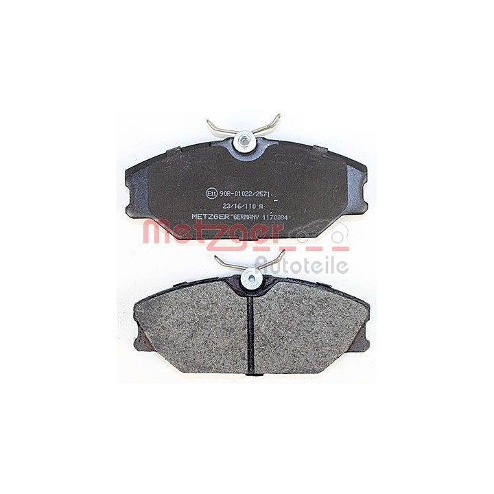 Stabdžių trinkelių rinkinys, diskinis stabdys METZGER 1170084