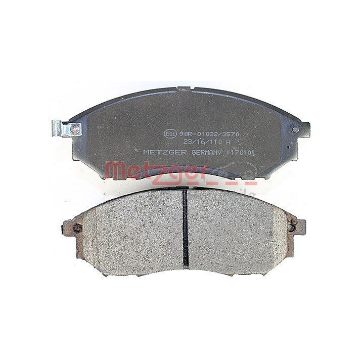 Stabdžių trinkelių rinkinys, diskinis stabdys METZGER 1170101