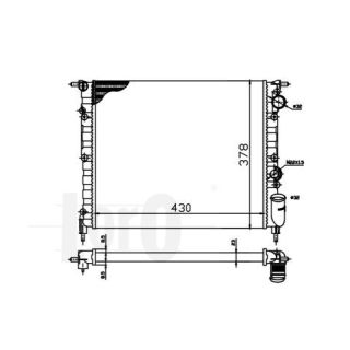 Radiatorius, variklio aušinimas ABAKUS 042-017-0018