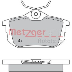 Stabdžių trinkelių rinkinys, diskinis stabdys METZGER 1170118