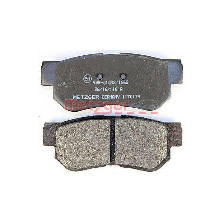 Stabdžių trinkelių rinkinys, diskinis stabdys METZGER 1170119