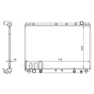 Radiatorius, variklio aušinimas ABAKUS 051-017-0021