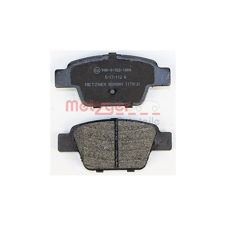 Stabdžių trinkelių rinkinys, diskinis stabdys METZGER 1170131