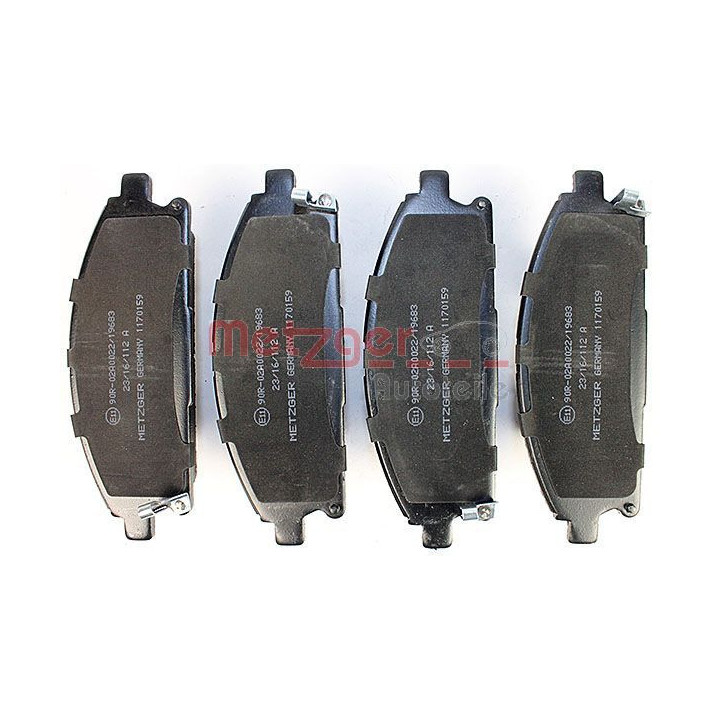 Stabdžių trinkelių rinkinys, diskinis stabdys METZGER 1170159