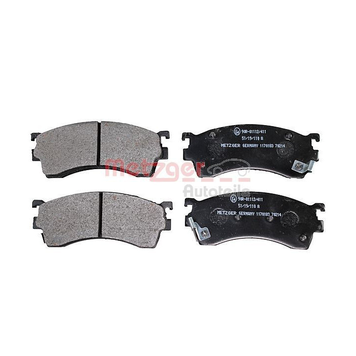 Stabdžių trinkelių rinkinys, diskinis stabdys METZGER 1170183