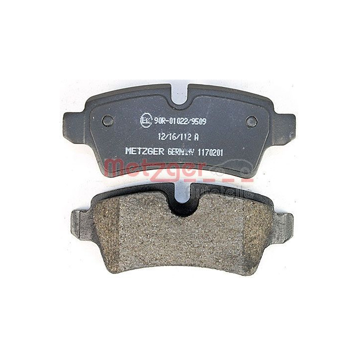 Stabdžių trinkelių rinkinys, diskinis stabdys METZGER 1170201