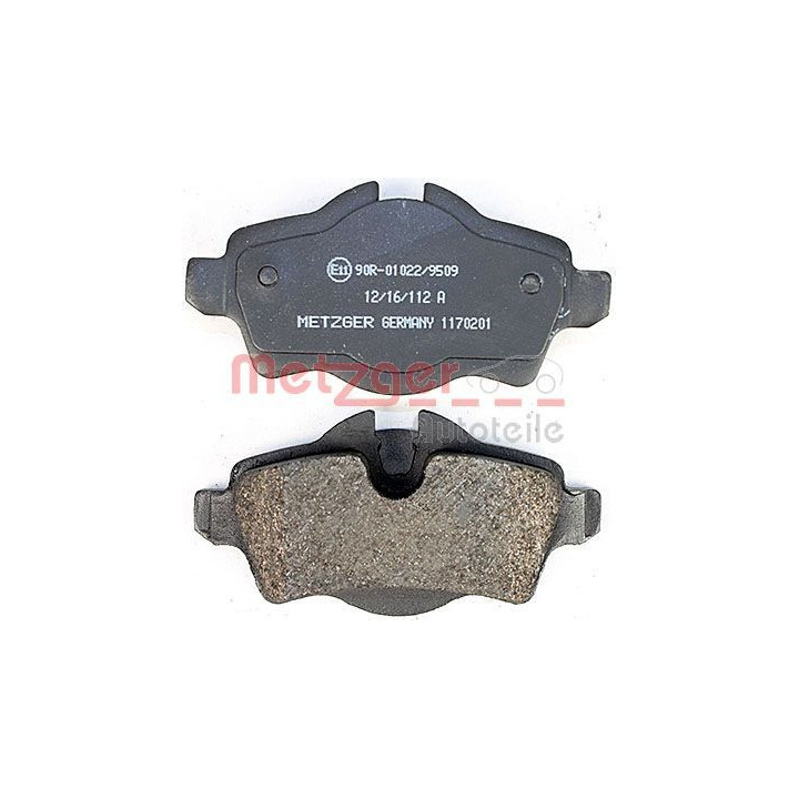 Stabdžių trinkelių rinkinys, diskinis stabdys METZGER 1170201