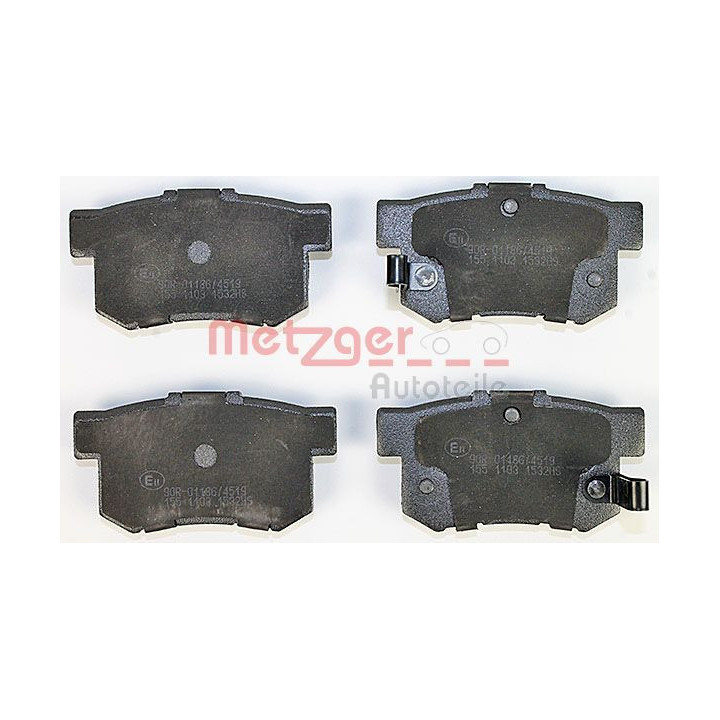 Stabdžių trinkelių rinkinys, diskinis stabdys METZGER 1170213