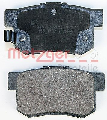 Stabdžių trinkelių rinkinys, diskinis stabdys METZGER 1170213