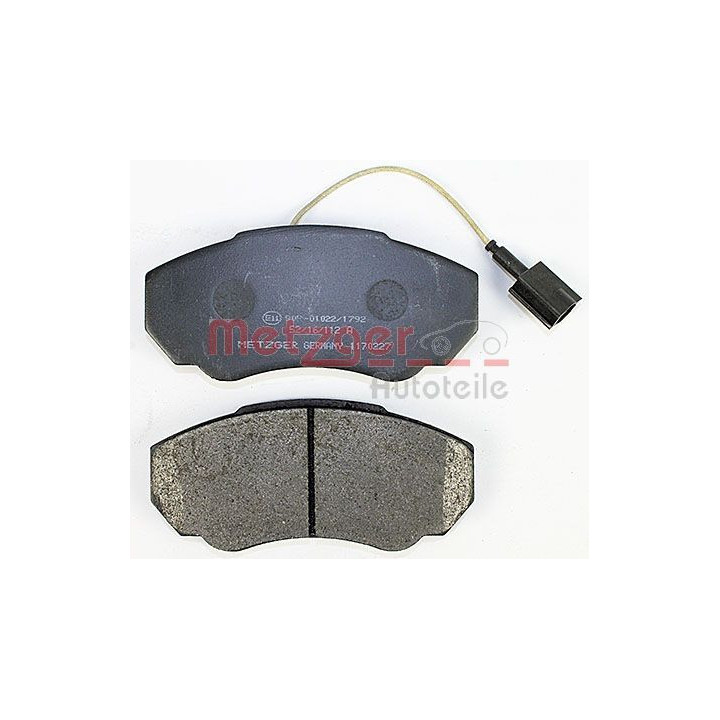 Stabdžių trinkelių rinkinys, diskinis stabdys METZGER 1170227