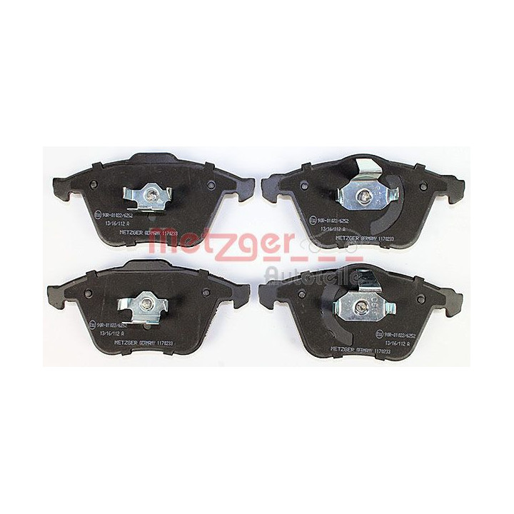 Stabdžių trinkelių rinkinys, diskinis stabdys METZGER 1170233