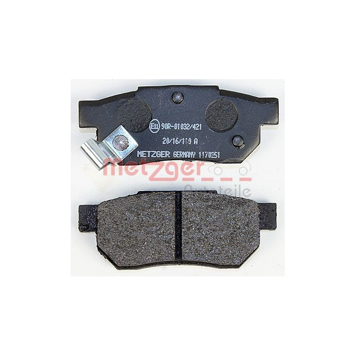 Stabdžių trinkelių rinkinys, diskinis stabdys METZGER 1170251