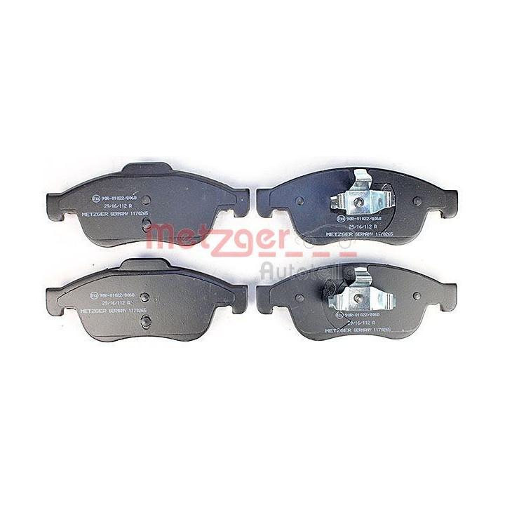 Stabdžių trinkelių rinkinys, diskinis stabdys METZGER 1170265