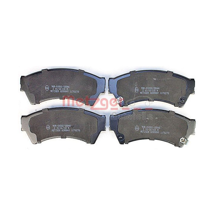 Stabdžių trinkelių rinkinys, diskinis stabdys METZGER 1170270