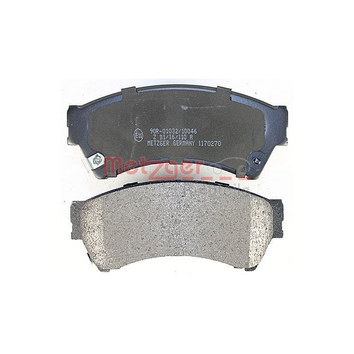 Stabdžių trinkelių rinkinys, diskinis stabdys METZGER 1170270