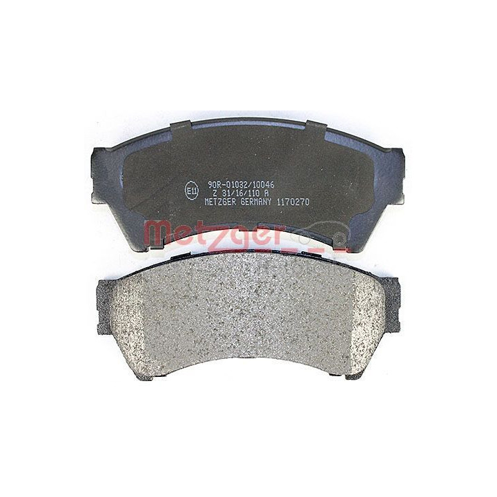 Stabdžių trinkelių rinkinys, diskinis stabdys METZGER 1170270