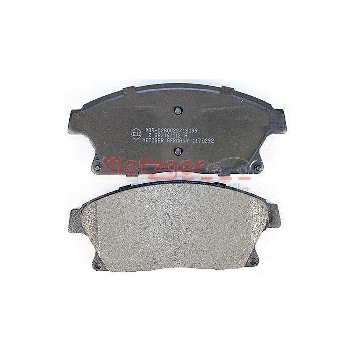 Stabdžių trinkelių rinkinys, diskinis stabdys METZGER 1170292