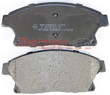 Stabdžių trinkelių rinkinys, diskinis stabdys METZGER 1170292