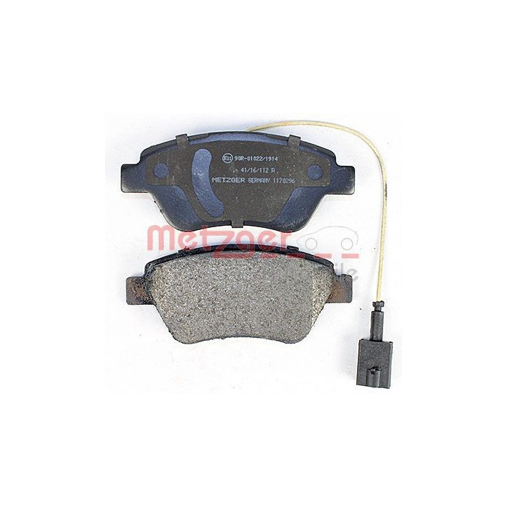 Stabdžių trinkelių rinkinys, diskinis stabdys METZGER 1170296