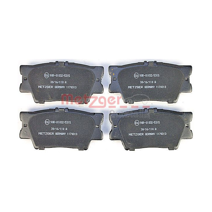 Stabdžių trinkelių rinkinys, diskinis stabdys METZGER 1170313