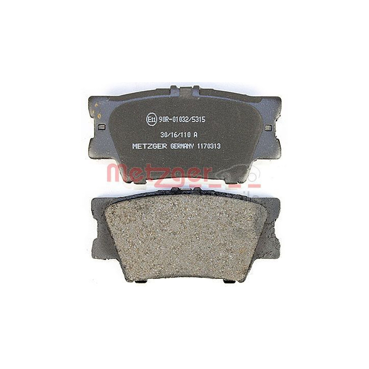 Stabdžių trinkelių rinkinys, diskinis stabdys METZGER 1170313