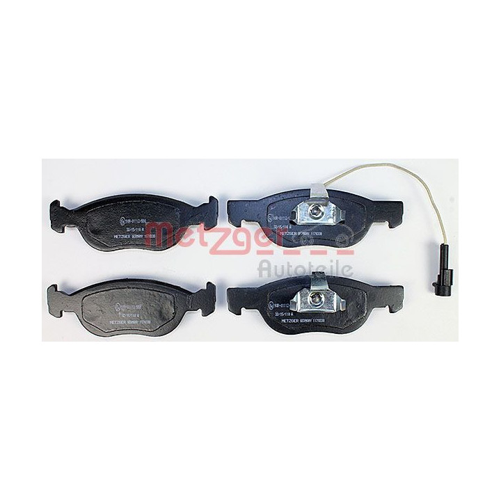 Stabdžių trinkelių rinkinys, diskinis stabdys METZGER 1170338