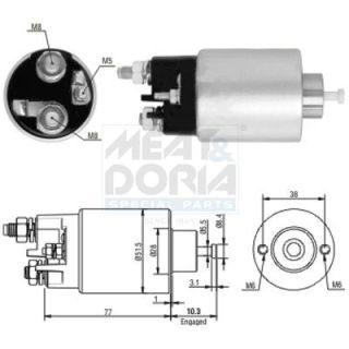 Solenoidinis jungiklis, starteris MEAT & DORIA 46014