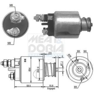 Solenoidinis jungiklis, starteris MEAT & DORIA 46020