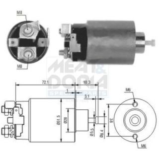 Solenoidinis jungiklis, starteris MEAT & DORIA 46025