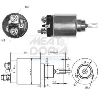 Solenoidinis jungiklis, starteris MEAT & DORIA 46032