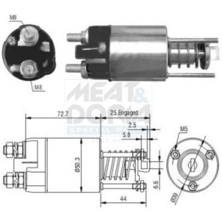 Solenoidinis jungiklis, starteris MEAT & DORIA 46045