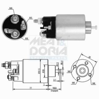 Solenoidinis jungiklis, starteris MEAT & DORIA 46058