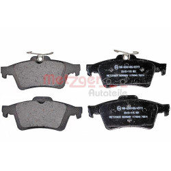 Stabdžių trinkelių rinkinys, diskinis stabdys METZGER 1170343