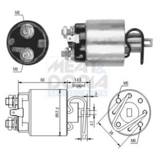 Solenoidinis jungiklis, starteris MEAT & DORIA 46089