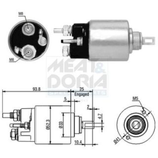 Solenoidinis jungiklis, starteris MEAT & DORIA 46118