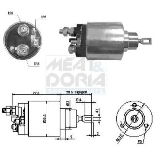 Solenoidinis jungiklis, starteris MEAT & DORIA 46130