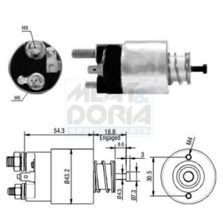 Solenoidinis jungiklis, starteris MEAT & DORIA 46135