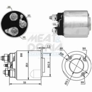 Solenoidinis jungiklis, starteris MEAT & DORIA 46148