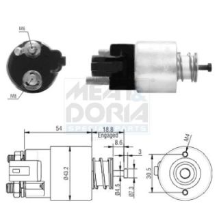 Solenoidinis jungiklis, starteris MEAT & DORIA 46155