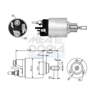 Solenoidinis jungiklis, starteris MEAT & DORIA 46197