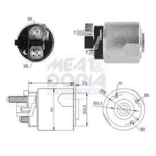 Solenoidinis jungiklis, starteris MEAT & DORIA 46224