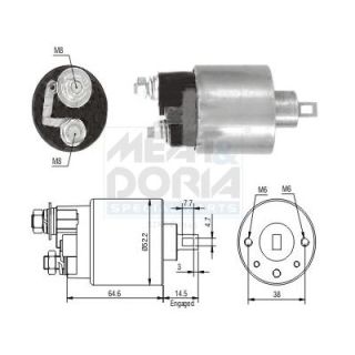 Solenoidinis jungiklis, starteris MEAT & DORIA 46235