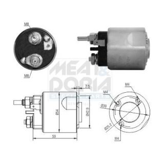 Solenoidinis jungiklis, starteris MEAT & DORIA 46310